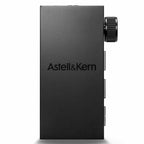 Astell&Kern AK HB1 Hi-Fi USB DAC with volume knob and side buttons in a compact black rectangular design