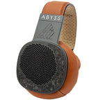 Abyss Diana MR Planar Magnetic Headphones with perforated black grille and brown padded ear cups on white background