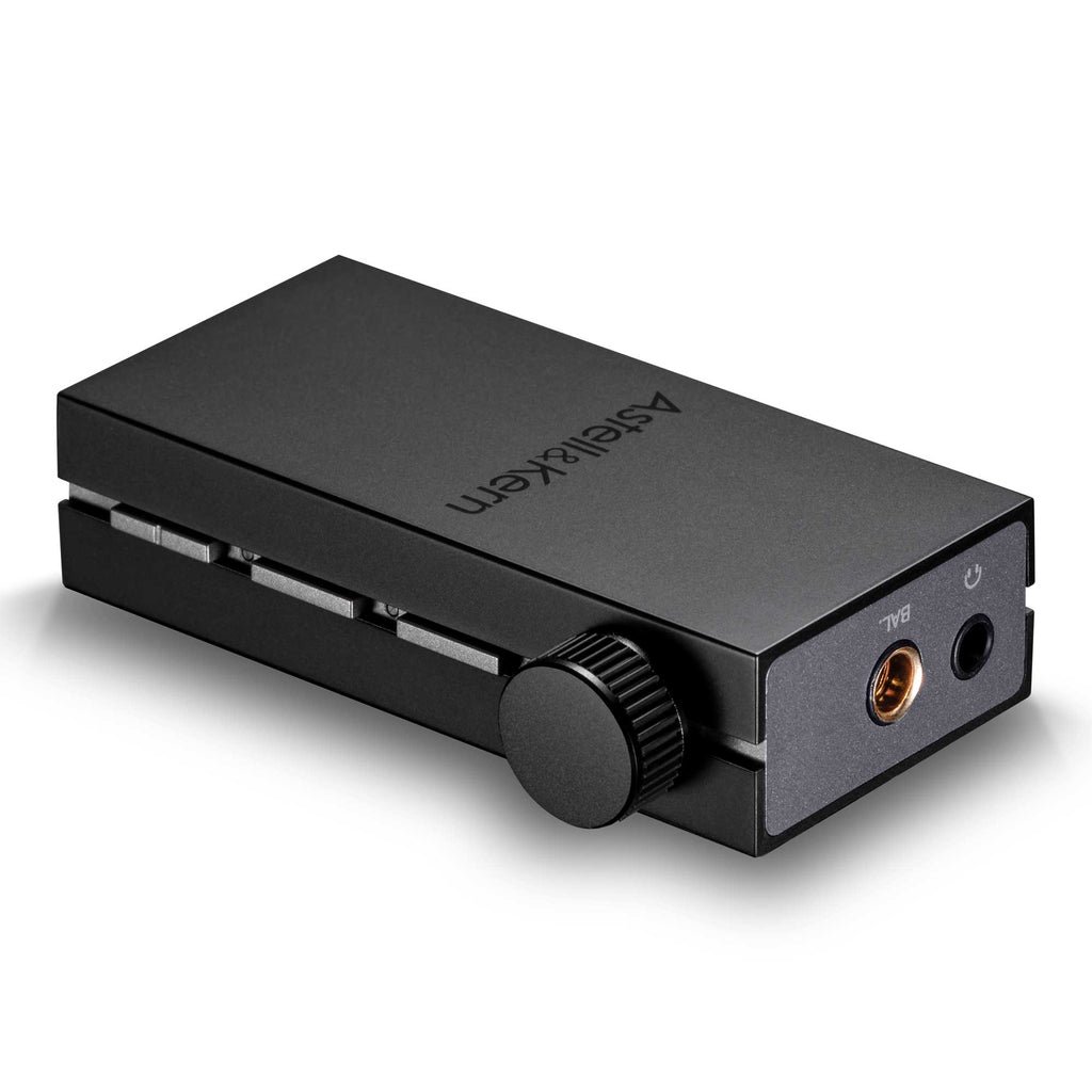 Astell&Kern AK HB1 Hi-Fi USB DAC portable black digital audio converter with volume knob and headphone jacks