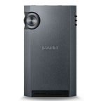 Astell&Kern KANN ULTRA digital audio player with textured volume wheel and minimalist dark gray design on white background