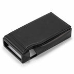 Astell&Kern A&ultima SP3000M Leather Case in black genuine leather with precise stitching and cutouts on white background