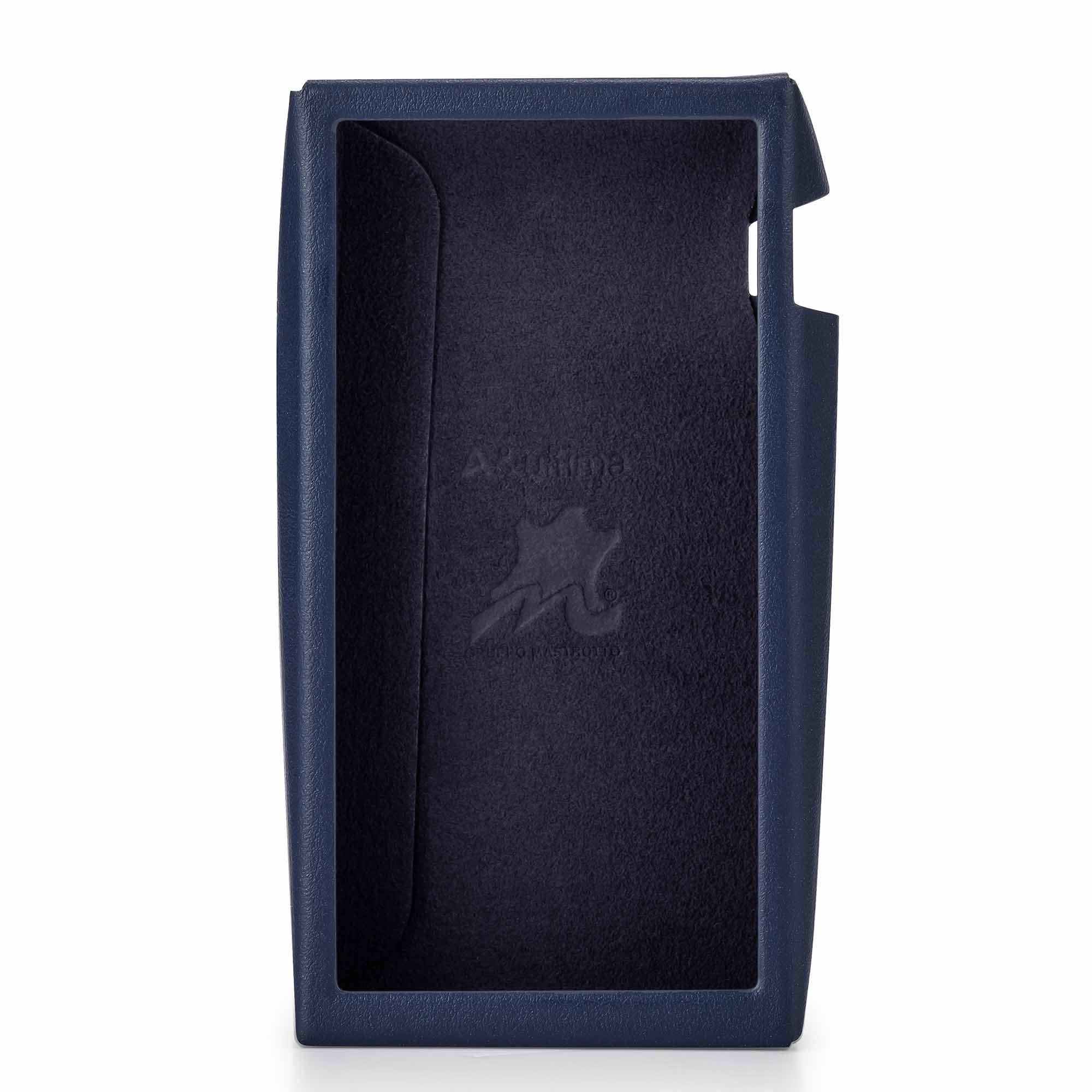 Astell&Kern A&ultima SP3000M Leather Case in blue showing soft interior lining and precise cutouts for the player