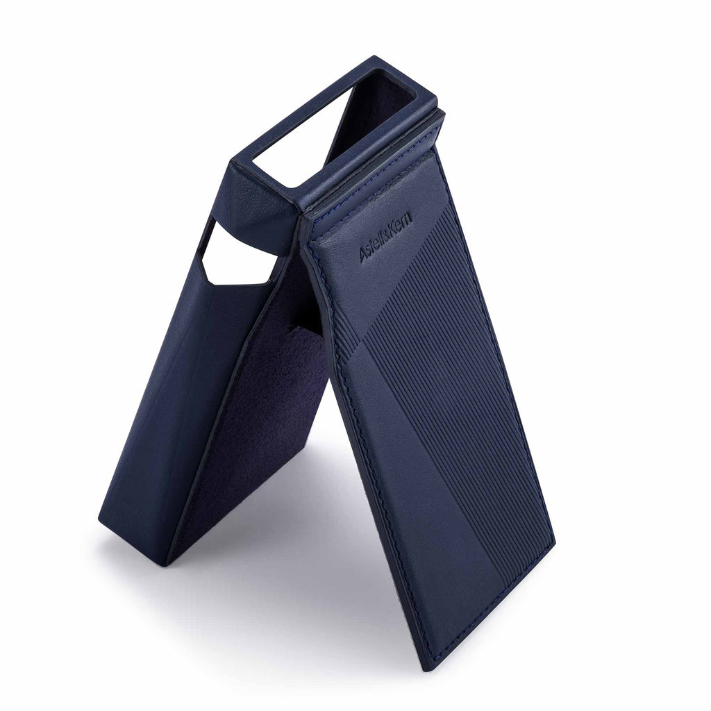 Astell&Kern A&ultima SP3000M Leather Case in blue with textured grip and protective form-fitting design on white background