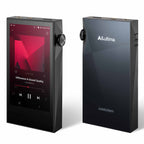Front and back views of the Astell&Kern A&ultima SP3000M Digital Audio Player with touchscreen and volume dial on white background