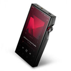 Astell&Kern A&ultima SP4000 Flagship Digital Audio Player angled view showing screen and volume knob on white background