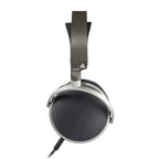 Front view of Audeze LCD-S20 Closed-Back Planar Headphones with black ear cups and silver accents on white background