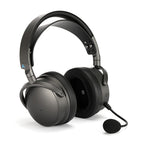 Audeze Maxwell Wireless Gaming Headphones in black with closed-back design and attached microphone on white background