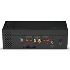 Rear view of the Chord Suzi Modular Stereo Power Amplifier showing speaker and analog input ports on a white background