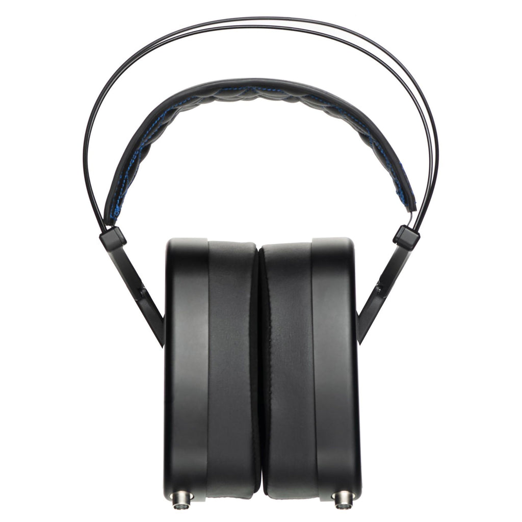 Dan Clark Audio E3 Closed Planar Headphones front view showing thick ear pads and padded headband on white background