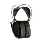 Dan Clark Audio Noire XO Open-Back Planar Headphones in black with padded headband and open ear cups on white background