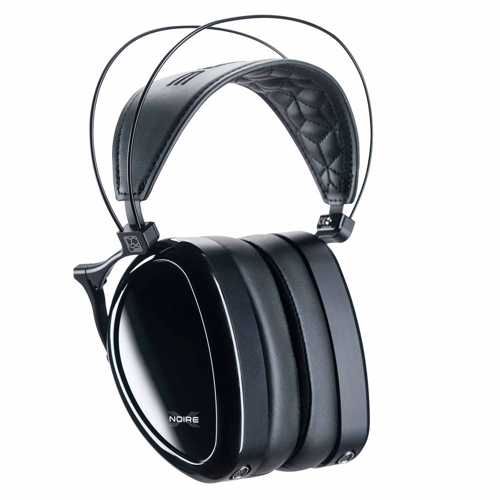 Dan Clark Audio Noire X Closed-Back Planar Headphones in black with padded headband and sleek ear cups on white background