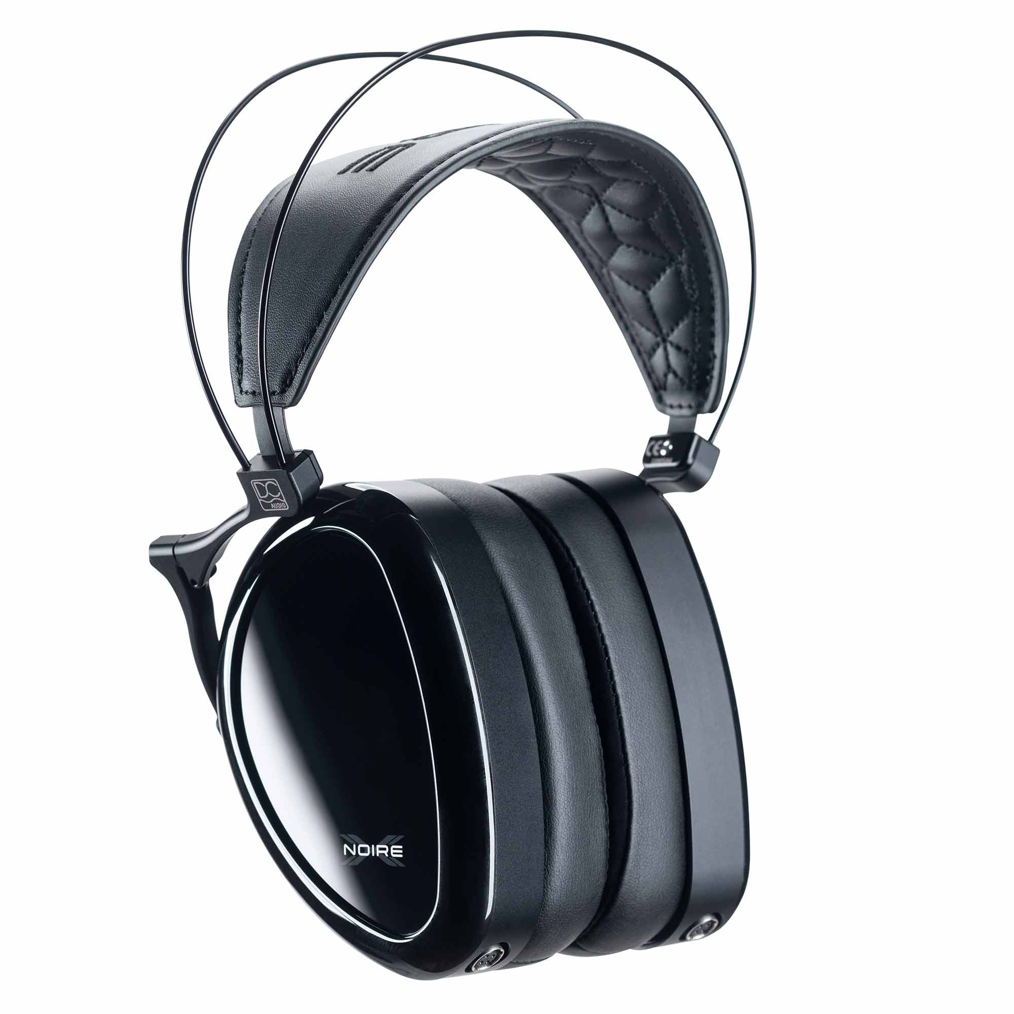 Dan Clark Audio Noire X Closed-Back Planar Headphones in black with padded headband and sleek ear cups on white background