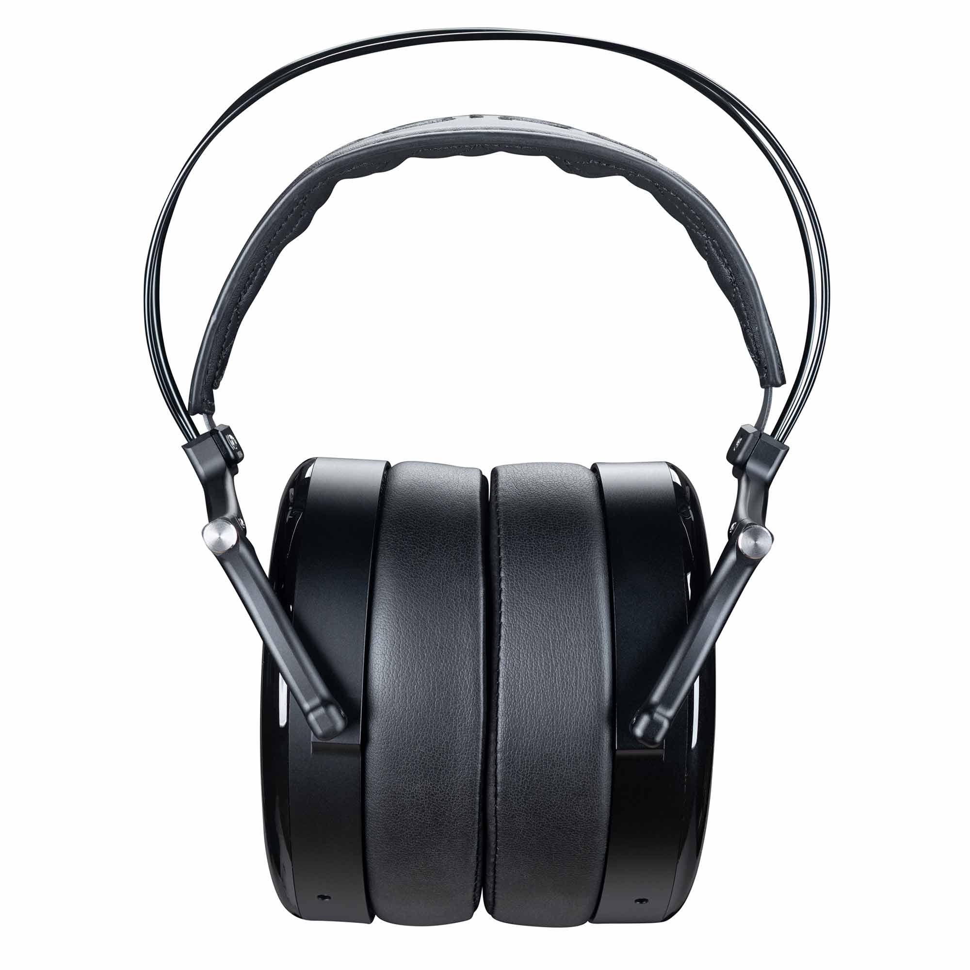 Dan Clark Audio Noire X Closed-Back Planar Headphones front view showing black ear cups and padded headband on white background