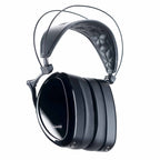 Dan Clark Audio Noire X Closed-Back Planar Headphones with glossy black ear cups and padded headband on white background