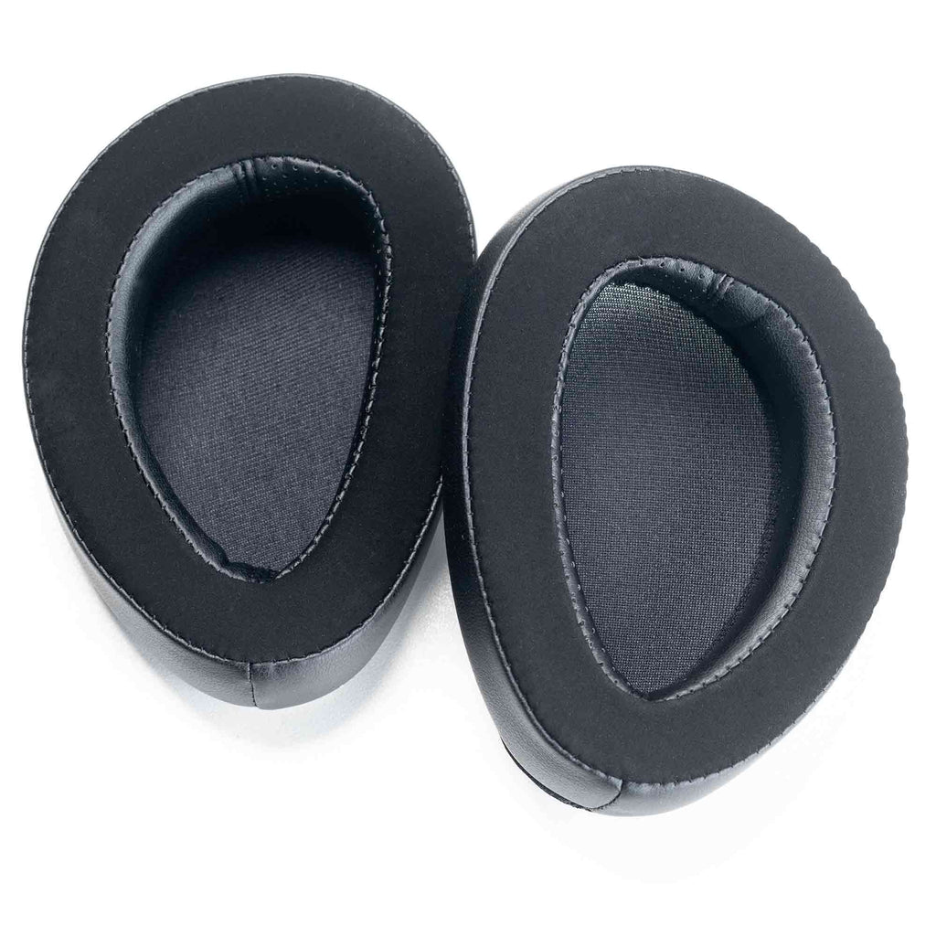 Pair of replacement ear pads for Dan Clark Audio Noire X Closed-Back Planar Headphones on white background