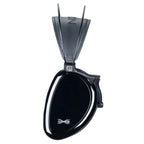 Close-up of the Dan Clark Audio Noire X Closed-Back Planar Headphones ear cup with black glossy finish and headband detail