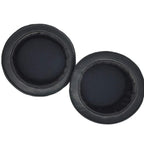 Pair of black Dan Clark Audio VOCE Electrostatic Headphone Replacement Ear Pads with large round openings shown on white background