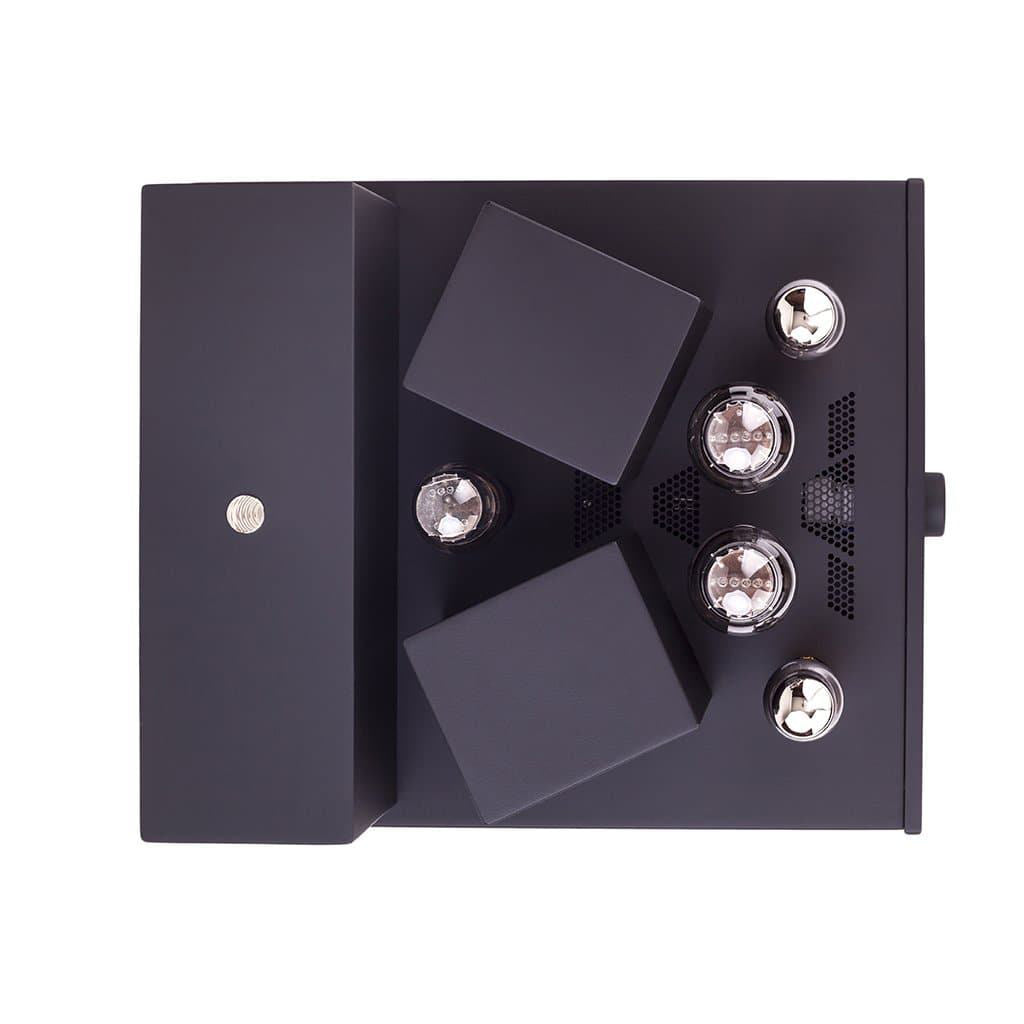 Top-down view of Feliks Audio Arioso 300B Integrated Tube Amplifier showing tubes and black casing on white background