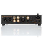 Rear view of Ferrum WANDLA DAC/Pre-Amp showing multiple analog and digital audio input and output ports on white background