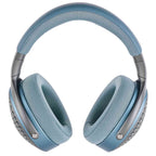Focal Azurys Closed-Back Headphones in light blue with plush ear pads and perforated outer ear cups on white background