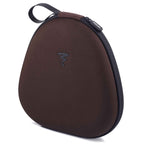 Protective brown carrying case for Focal Hadenys Open-Back Dynamic Headphones with zipper and handle loop
