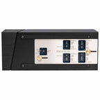 Grimm Audio PW1 Solid State Phono Pre-Amplifier close-up of control panel and adjustment switches on white background