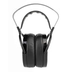 HIFIMAN Arya Unveiled Open-Back Planar Headphones front view showing black ear pads and headband on white background