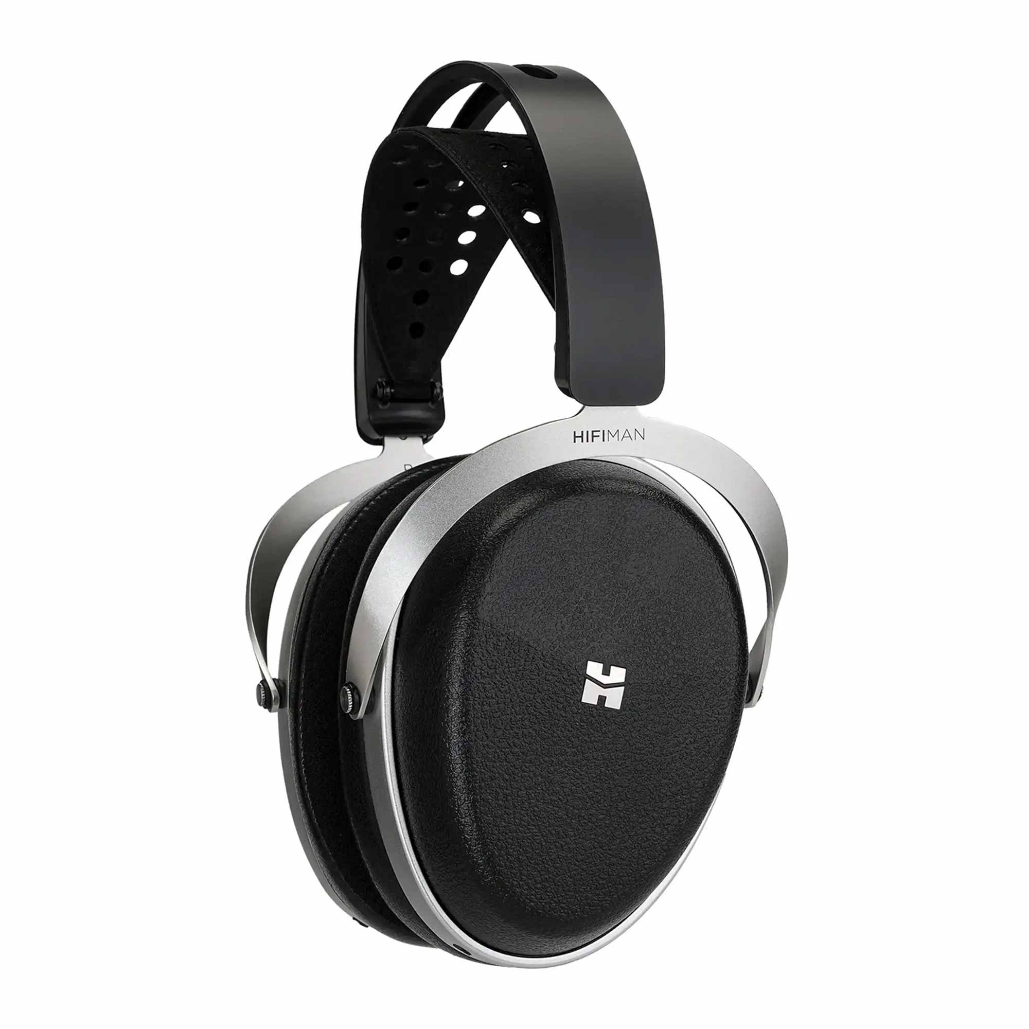 HIFIMAN Audivina LE Closed-Back Headphones with black ear cups and silver metal frame on white background