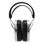 HIFIMAN Edition XV Open-Back Headphones with silver metal frame and black cushioned ear cups on white background