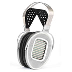HIFIMAN HE1000 UNVEILED Open-Back Planar Magnetic Headphones with silver frame and perforated ear cups on white background