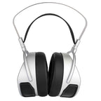 Front view of silver and black HIFIMAN ISVARNA Closed-Back Headphones with padded ear cups and adjustable headband