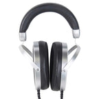 HIFIMAN Mini Shangri-La Electrostatic Headphone and Amplifier System with silver frame and black padded ear cups on white background