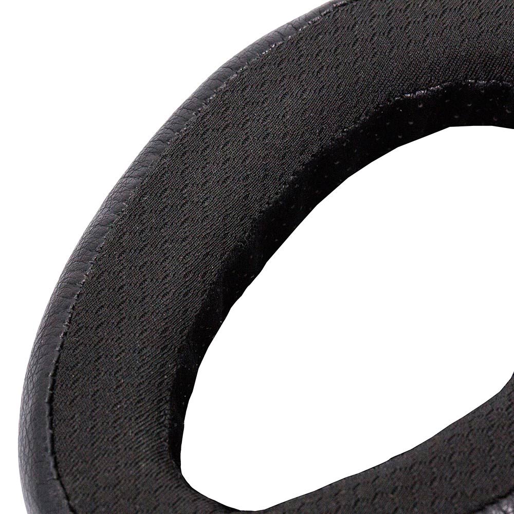 Close-up of the black HIFIMAN Serenity Pads ear pad showing smooth fabric and cushion design on white background
