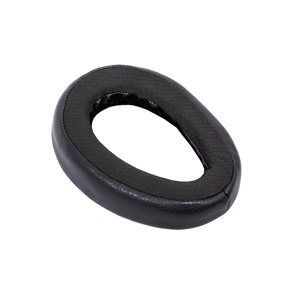 Black tear-drop shaped replacement ear pad for headphones showing HIFIMAN Serenity Pads in close-up view