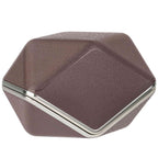 Compact brown textured carrying case for the HIFIMAN Svanar Wireless LE In-Ear Monitor with silver trim design