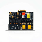 iBasso AMP18 Balanced Amp Card Module for DX340 showing electronic components and gold connectors on white background