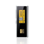 The iBasso DC04Ultra USB DAC/Amp by iBasso stands upright on a white background, with a black front panel showing yellow and white labels like 48000, PCM, 22, Hi-Res Audio. It features USB-C connectivity and a 4.4mm Balanced output.
