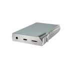 iBasso DX340 Flagship Digital Audio Player showing headphone jack, USB-C port, micro SD slot, and volume wheel on a white background