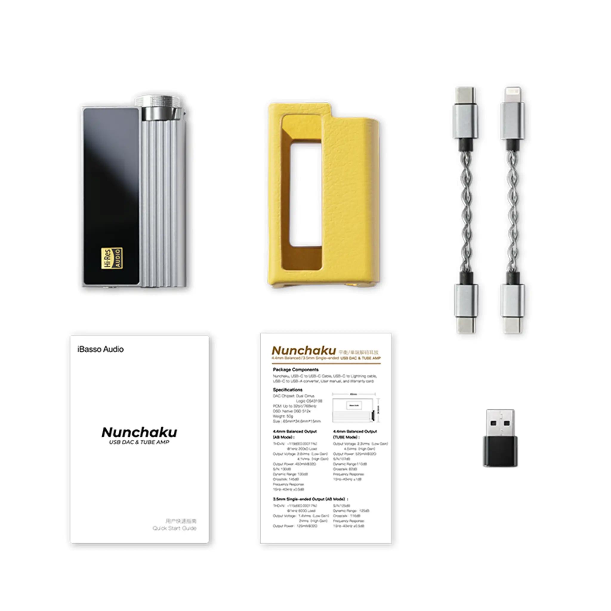 アンプ Nunchaku USB DAC & Tube Amp iBasso Nunchaku Vacuum Tube Portable DAC and Amp | Bloom Audio