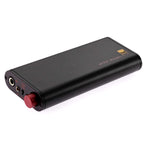 iFi Audio iDSD Diablo-X Transportable DAC/Amp with black matte finish and red volume knob on white background