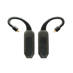 iFi Audio GO Pod Air Wearable Bluetooth DAC/Amp showing left and right units with curved black connectors on white background