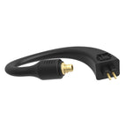 iFi Audio GO Pod Additional Ear Loops (Pair) with gold-plated connectors and flexible black cable isolated on white background