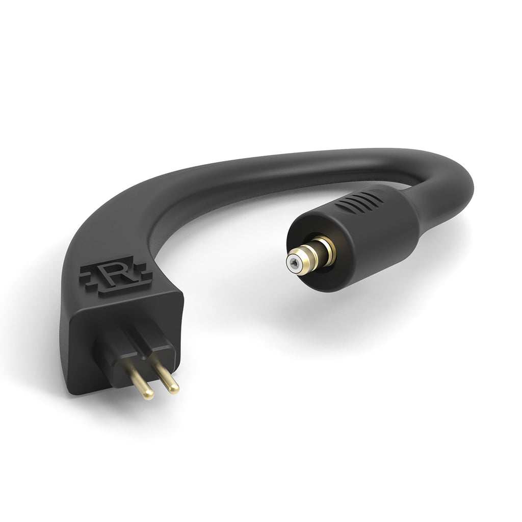 iFi Audio GO Pod Additional Ear Loops (Pair) showing black ear loop with 2-pin and MMCX connectors on white background