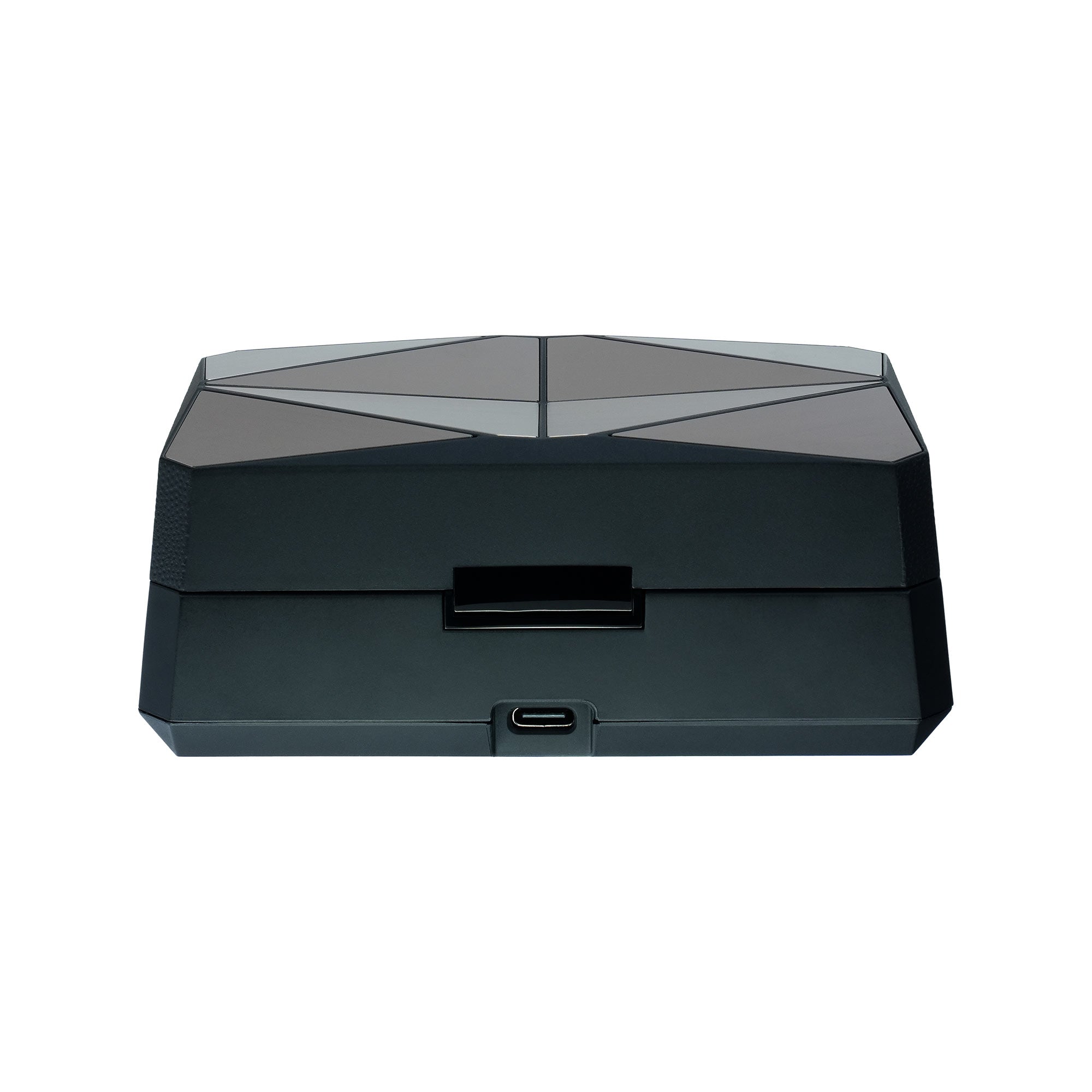 iFi Audio GO Pod MAX Wearable Bluetooth DAC/Amp with geometric design and USB-C port on white background