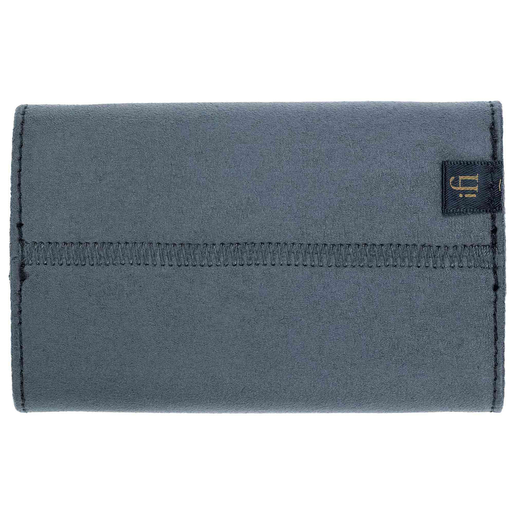 iFi Audio xDSD Gryphon Case in dark gray fabric with visible stitching and logo tag on white background