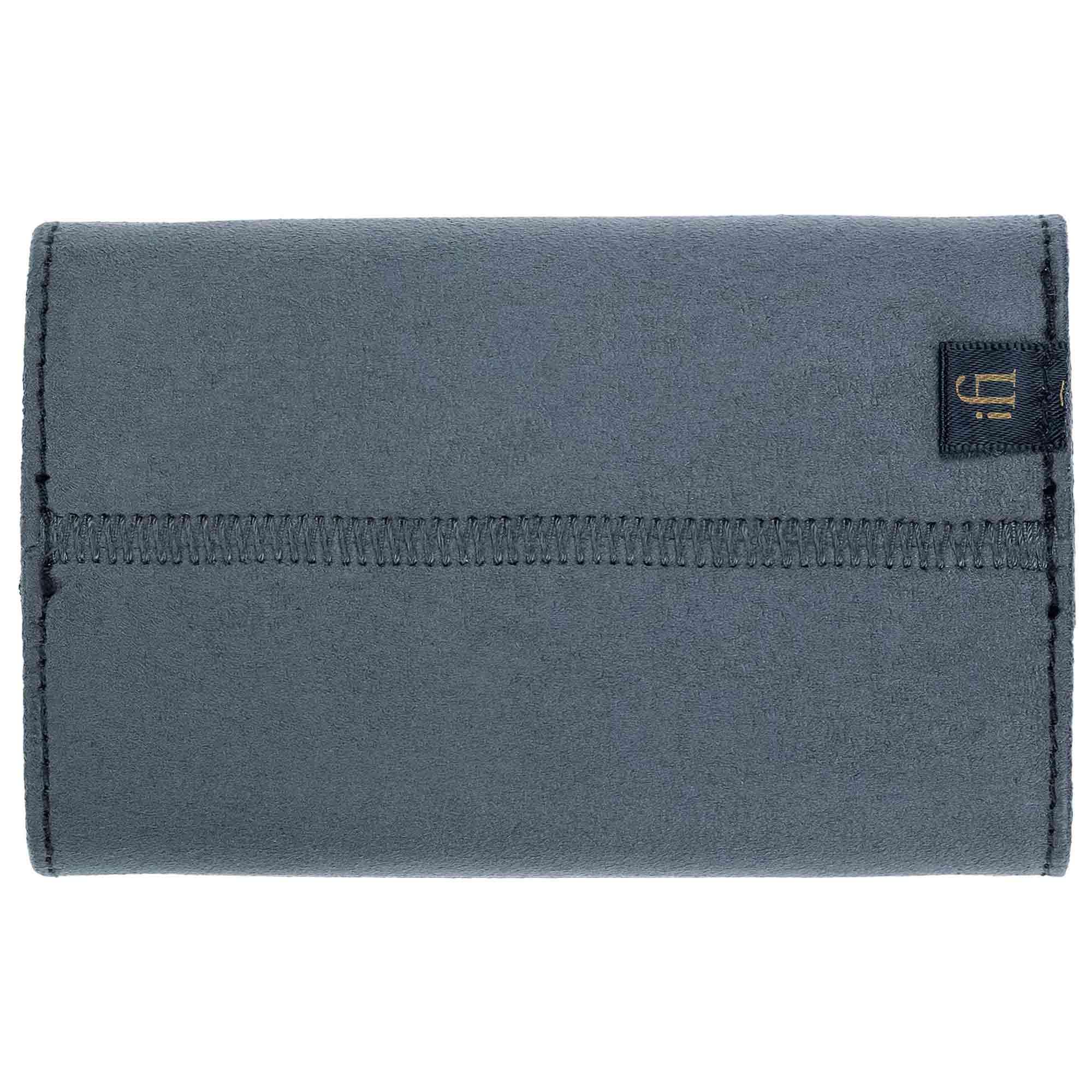 iFi Audio xDSD Gryphon Case in dark gray fabric with visible stitching and logo tag on white background