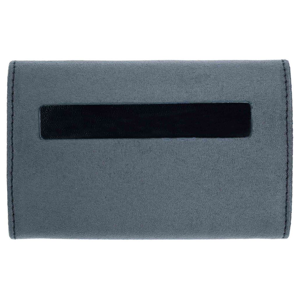 Top view of the soft gray iFi Audio xDSD Gryphon Case with black rectangular accent and stitched edges