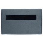 Top view of the soft gray iFi Audio xDSD Gryphon Case with black rectangular accent and stitched edges