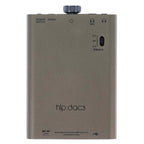 iFi Audio hip-dac3 Portable USB DAC/Amp in titanium shadow with volume knob and multiple input options visible