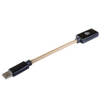 iFi Audio Audiophile On-the-Go (OTG) Cable with braided design and USB-C connector on a white background